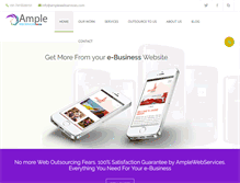 Tablet Screenshot of amplewebservices.com